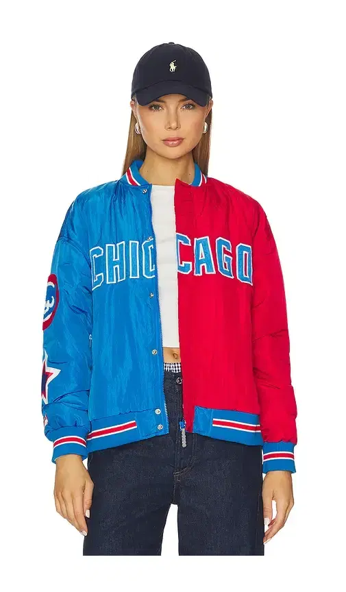 x REVOLVE Chicago Cubs Multi Logo Bomber