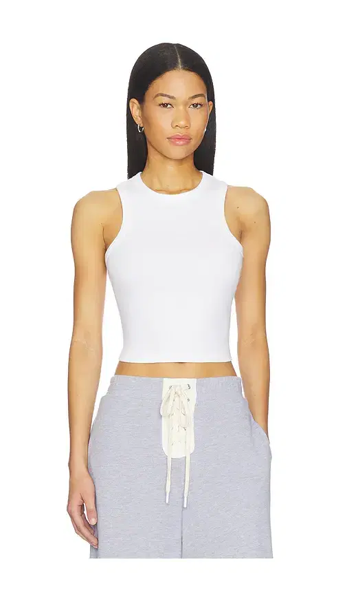 Racer Crop Tank Top