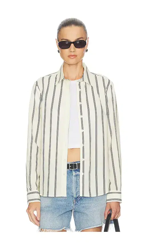 perfectwhitetee Cotton Poplin Slim Fit Button Down