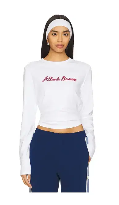 Terez x REVOLVE Atlanta Braves Long Sleeve Baby Tee | Thumbnail 1