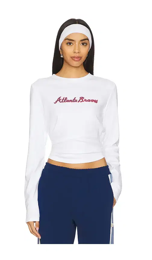 x REVOLVE Atlanta Braves Long Sleeve Baby Tee