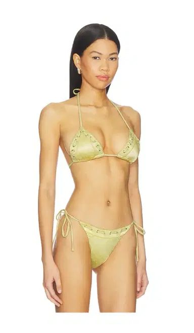 With Jean Juni Eyelet Lace Up Bikini Top | Thumbnail 2 With Jean Juni Eyelet Lace Up Bikini Top | Thumbnail 2