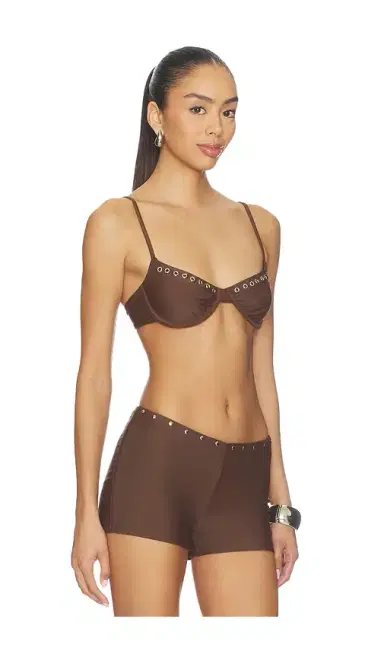 With Jean Julia Studded Bikini Top | Thumbnail 2