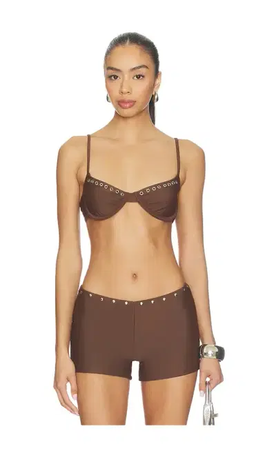 With Jean Julia Studded Bikini Top | Thumbnail 1