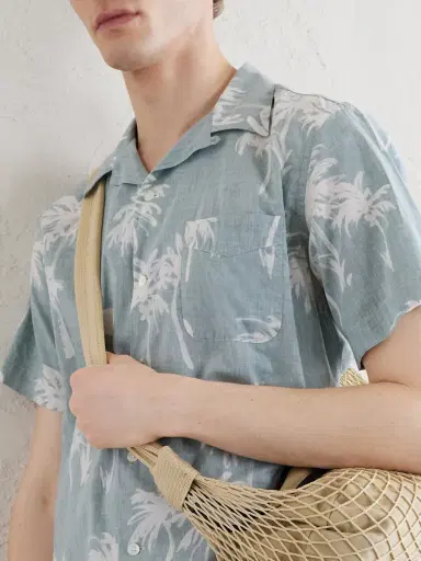 Hartford New Palmito Convertible-Collar Printed Cotton Shirt - Men | Thumbnail 5 Hartford New Palmito Convertible-Collar Printed Cotton Shirt - Men | Thumbnail 5