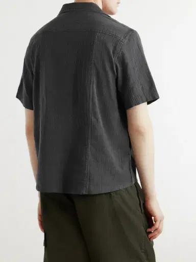 Corridor Convertible-Collar Checked Cotton Shirt - Men | Thumbnail 4