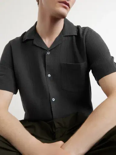 Corridor Convertible-Collar Checked Cotton Shirt - Men | Thumbnail 5