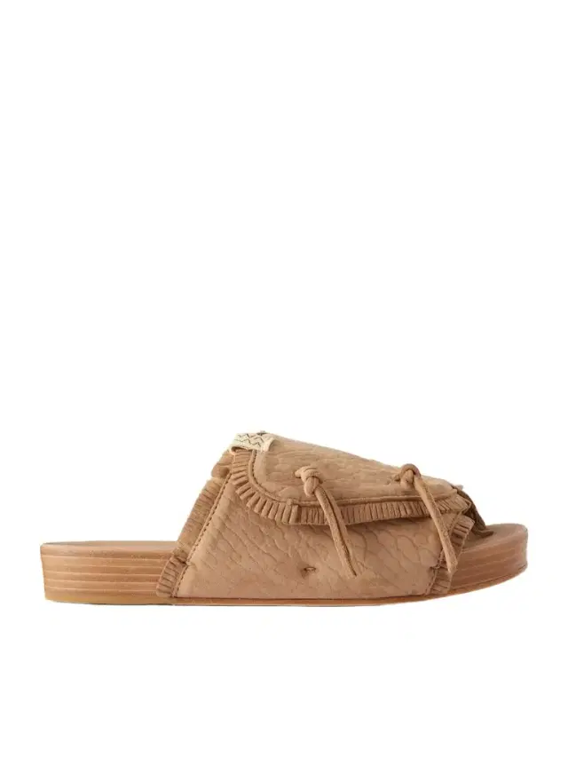Christo Shaman Folk Suede Slides - Men