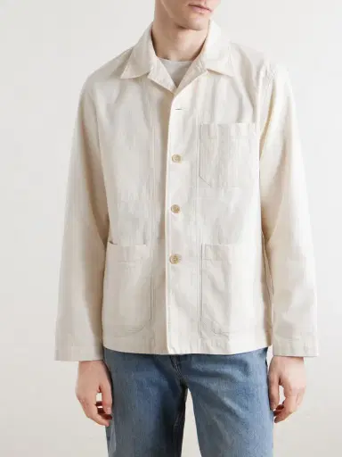 Hartford Perry Herringbone Cotton Jacket - Men | Thumbnail 3
