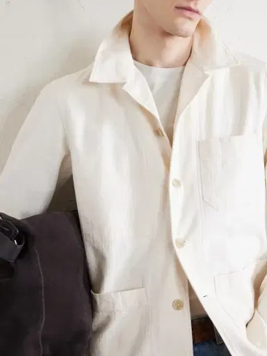 Hartford Perry Herringbone Cotton Jacket - Men | Thumbnail 5