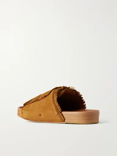 Visvim Christo Shaman Folk Suede Slides - Men | Thumbnail 3