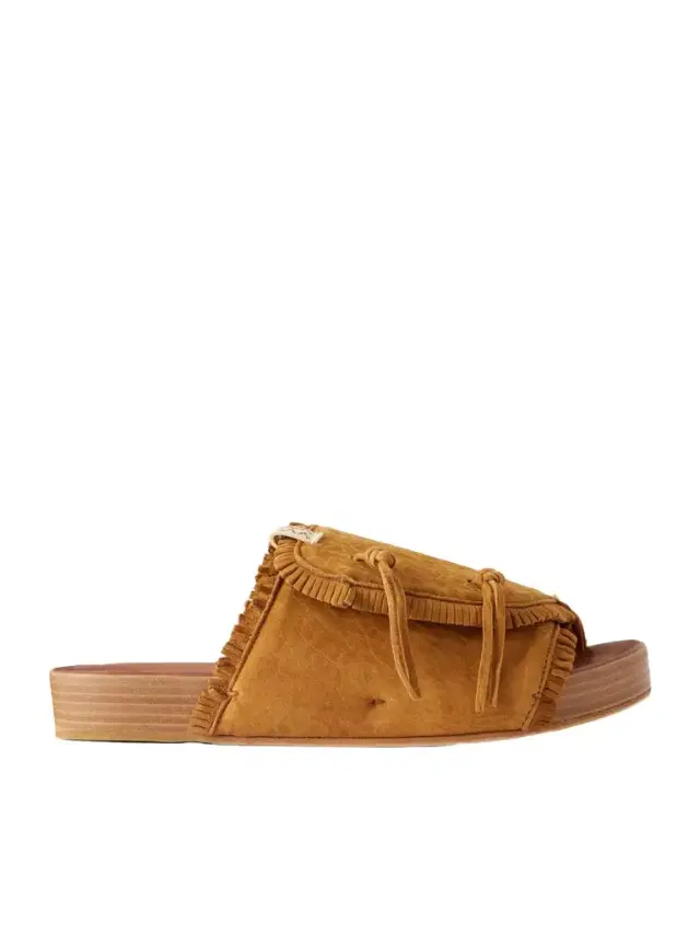 Christo Shaman Folk Suede Slides - Men