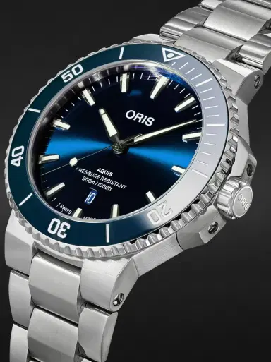 ORIS Aquis Date Automatic Stainless Steel Watch, Ref. 01 733 7789 4135-07 8 23 04PEB - Men | Thumbnail 4 ORIS Aquis Date Automatic Stainless Steel Watch, Ref. 01 733 7789 4135-07 8 23 04PEB - Men | Thumbnail 4