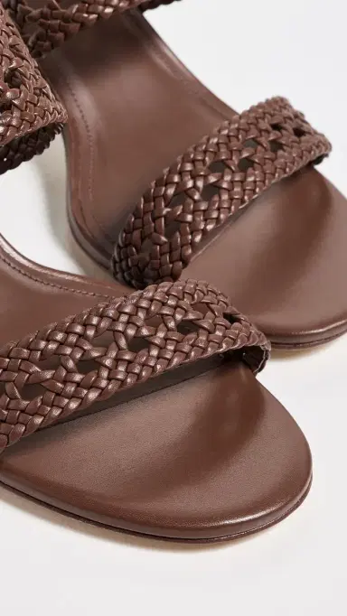 Larroudé Dew Drop Macrame Sandals Burnt Umber | Thumbnail 6