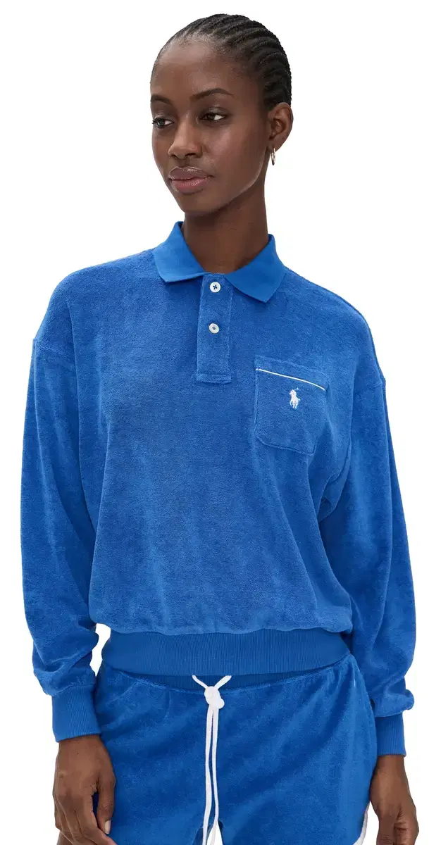 Polo Ralph Lauren Terry Polo Top Gala Blue