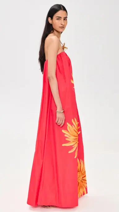 The Wolf Gang Verona Maxi Dress Rojo Sunflower | Thumbnail 4 The Wolf Gang Verona Maxi Dress Rojo Sunflower | Thumbnail 4