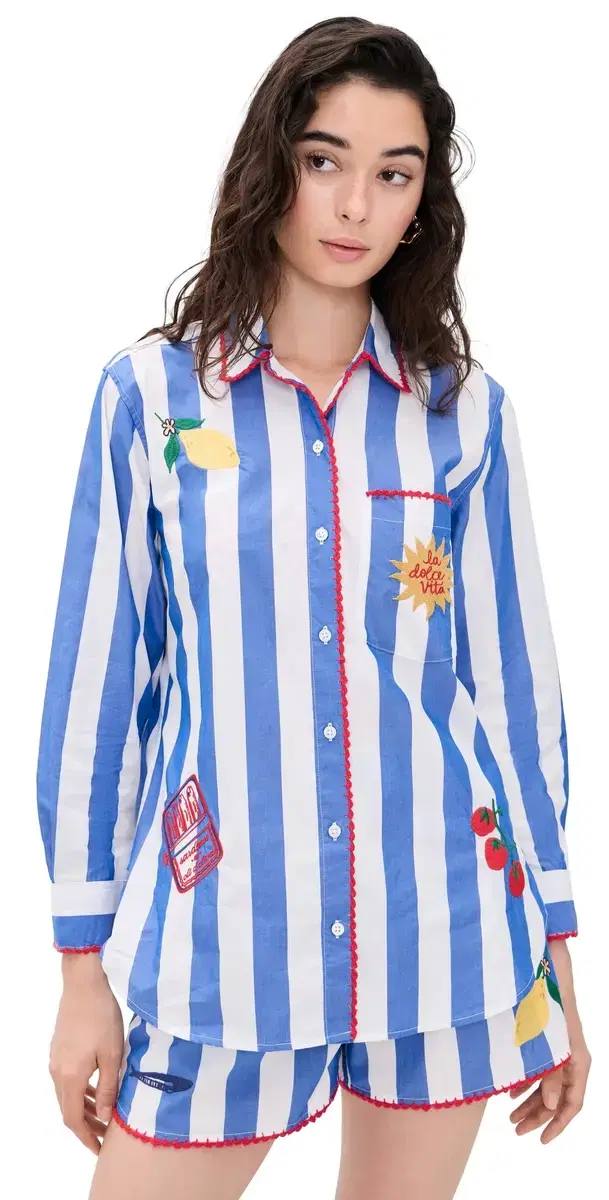 x Giadzy Elsa Button Down hirt Dolce Vita Embroidery