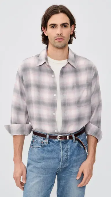 Aaron Levine Shadow Flannel Flamingo | Thumbnail 2 Aaron Levine Shadow Flannel Flamingo | Thumbnail 2