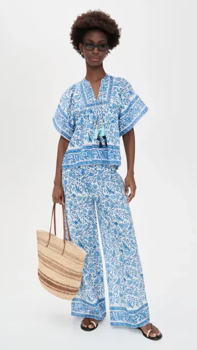 Bell Beach Pants Blue White | Thumbnail 5