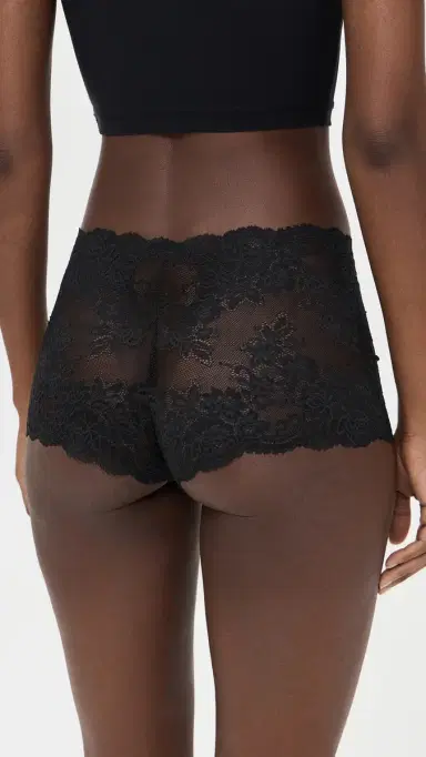 Skarlett Blue Captivate Boy Shorts Black | Thumbnail 3