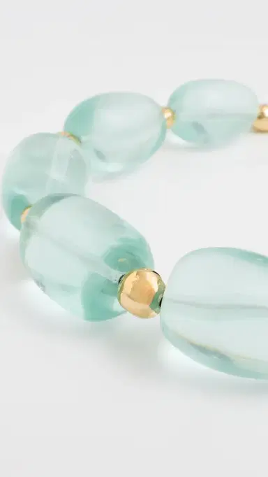 Lizzie Fortunato Lobos Collar In Poolside Blue One Size | Thumbnail 4