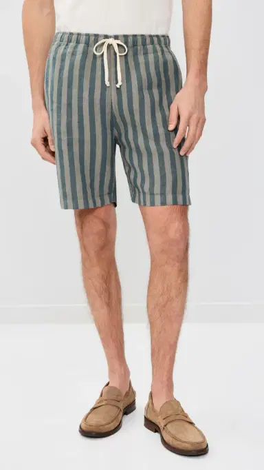 Alex Crane Linen Bo Shorts 7 Big Wave Jade | Thumbnail 2 Alex Crane Linen Bo Shorts 7 Big Wave Jade | Thumbnail 2