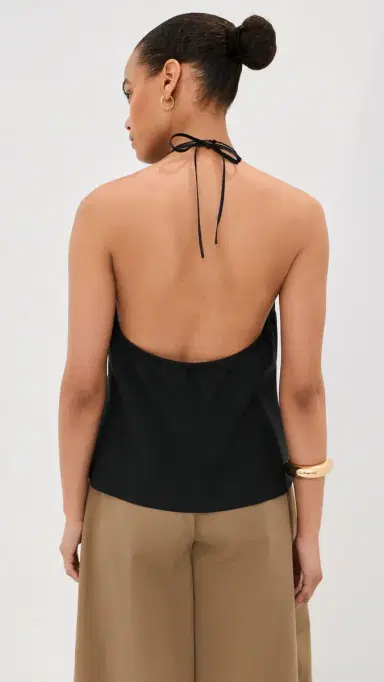 LE BOP Greer Poplin Top Black XL | Thumbnail 3