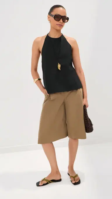 LE BOP Greer Poplin Top Black XL | Thumbnail 5