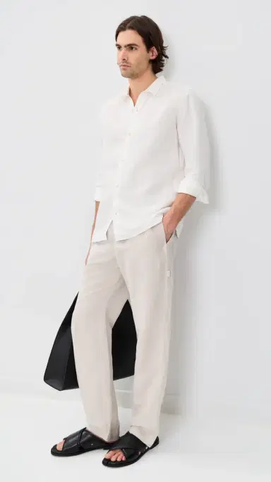 AUTO-REPLY Linen Pants Sand | Thumbnail 5