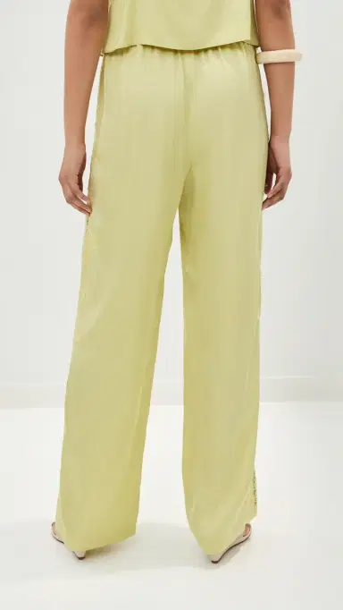 LE BOP Lauren Satin Pants Honeydew | Thumbnail 3 LE BOP Lauren Satin Pants Honeydew | Thumbnail 3