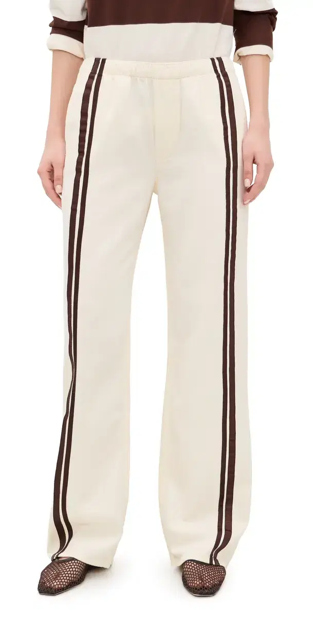 rag & bone Featherweight Logan Pull On Track Pants Ecru port