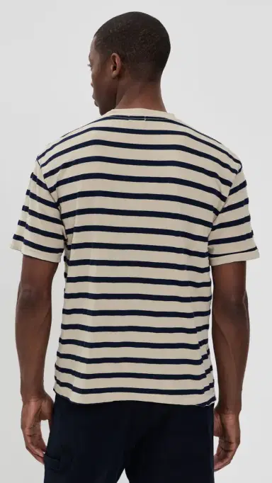 Asher Enzo Stripe Tee Bisque M | Thumbnail 3 Asher Enzo Stripe Tee Bisque M | Thumbnail 3