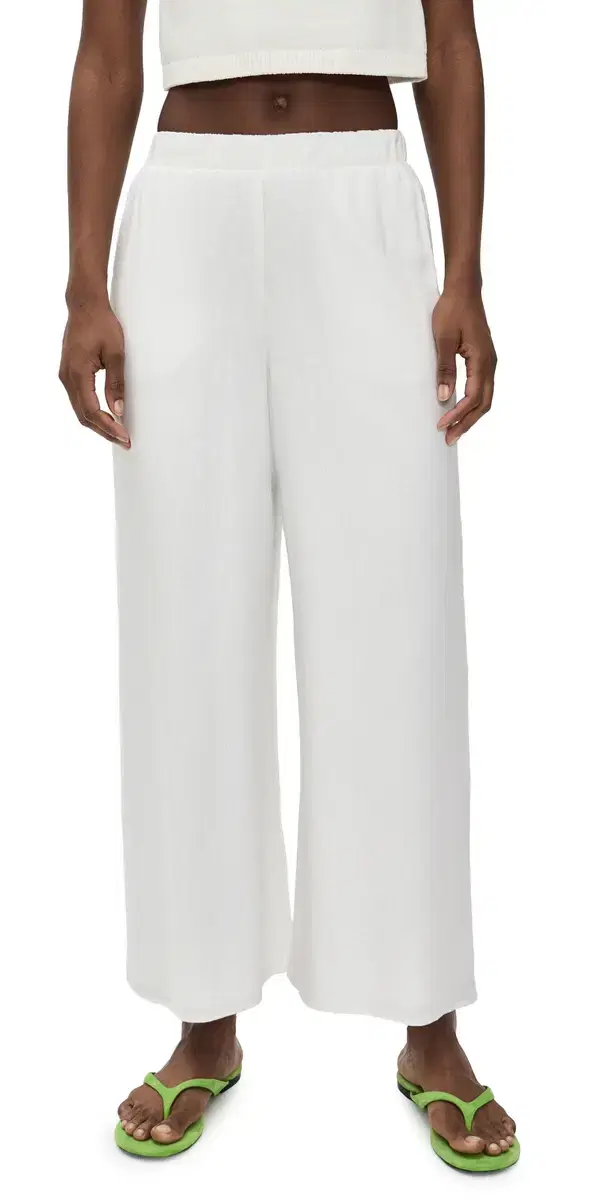 Show Me Your Mumu Kick Back Pants White inen