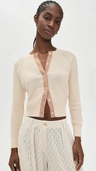The Great. THE GREAT. The Dainty Cardigan Soft Petal 2 | Thumbnail 2