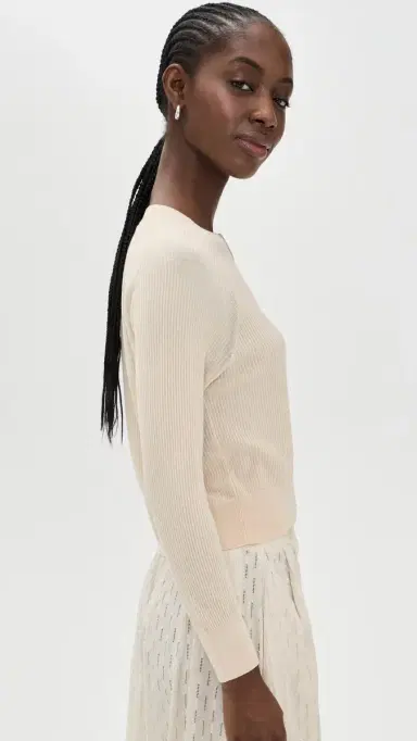 The Great. THE GREAT. The Dainty Cardigan Soft Petal 2 | Thumbnail 4