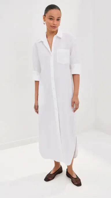 LE BOP Elliot Poplin Dress White S | Thumbnail 2