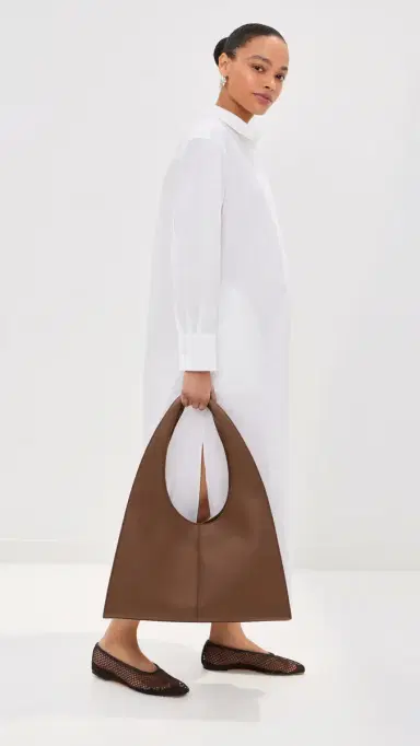 LE BOP Elliot Poplin Dress White S | Thumbnail 4