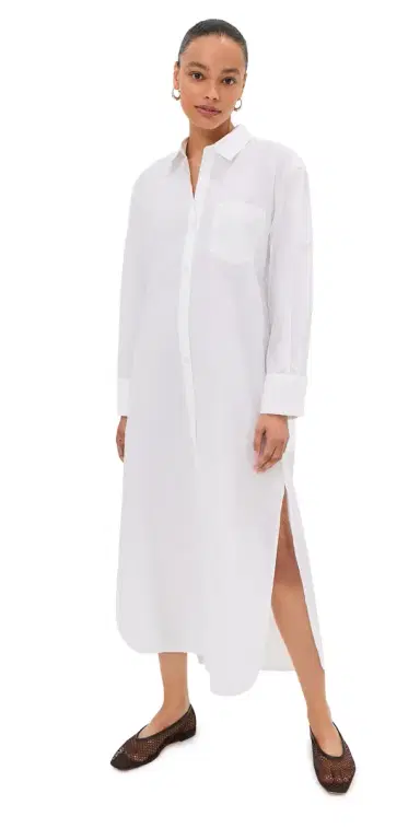 LE BOP Elliot Poplin Dress White S | Thumbnail 1