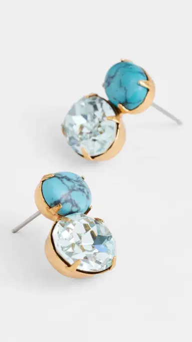 Jennifer Behr Yvette Earrings Turquoise One Size | Thumbnail 4 Jennifer Behr Yvette Earrings Turquoise One Size | Thumbnail 4