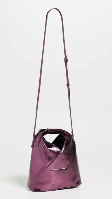 MM6 Maison Margiela Japanese Crossbody Bag Aubergine Gleam One Size | Thumbnail 4