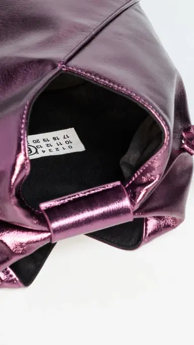 MM6 Maison Margiela Japanese Crossbody Bag Aubergine Gleam One Size | Thumbnail 6