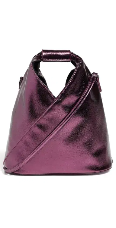MM6 Maison Margiela Japanese Crossbody Bag Aubergine Gleam One Size | Thumbnail 1