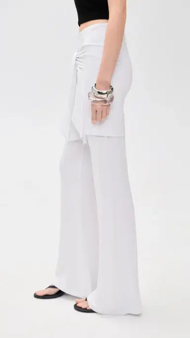 Beaufille Waist Tie Pants White | Thumbnail 4 Beaufille Waist Tie Pants White | Thumbnail 4