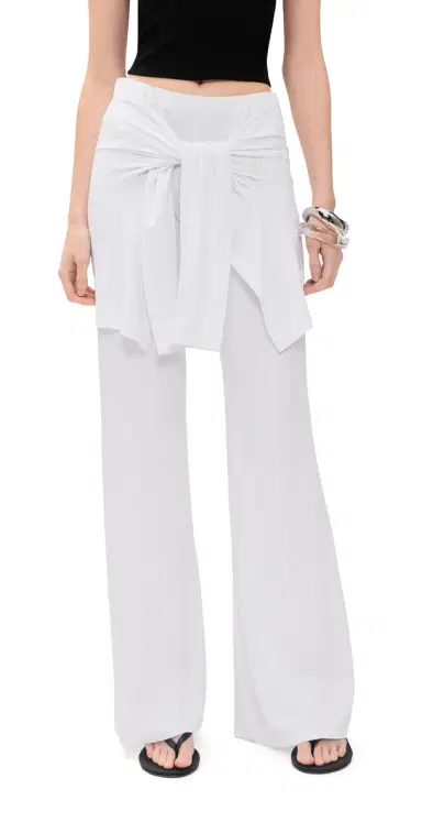 Beaufille Waist Tie Pants White | Thumbnail 1 Beaufille Waist Tie Pants White | Thumbnail 1