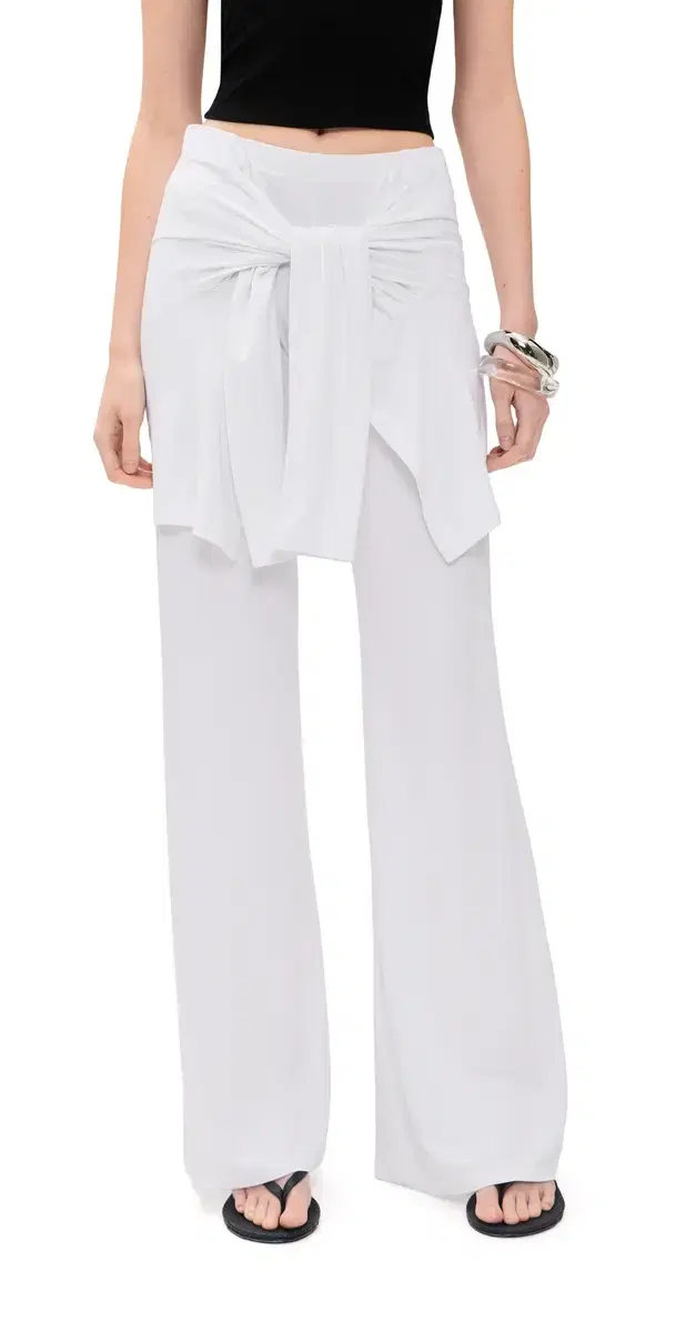 Beaufille Waist Tie Pants White