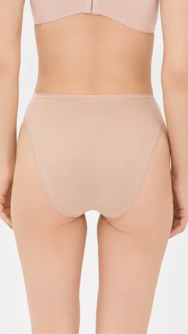 Natori Bliss Bare Cotton High Cut Briefs 3 Pack Café | Thumbnail 4