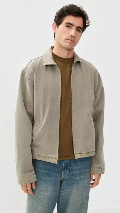 Asher Zed Zip Twill Jacket Moss L | Thumbnail 2 Asher Zed Zip Twill Jacket Moss L | Thumbnail 2