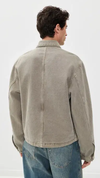 Asher Zed Zip Twill Jacket Moss L | Thumbnail 3 Asher Zed Zip Twill Jacket Moss L | Thumbnail 3