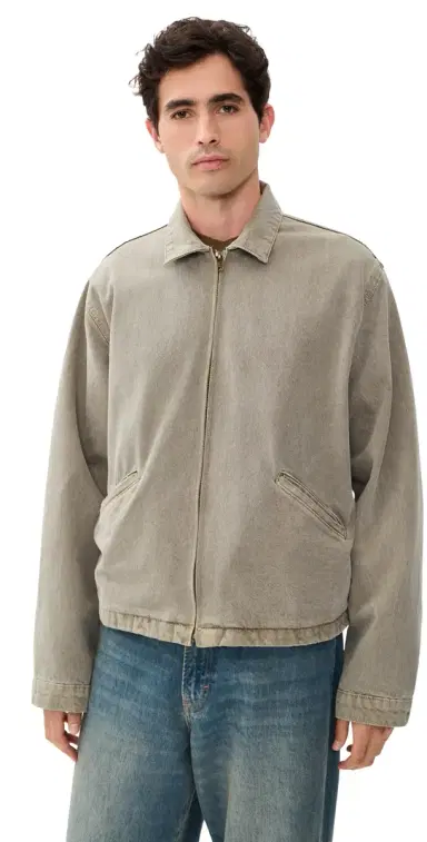 Asher Zed Zip Twill Jacket Moss L | Thumbnail 1 Asher Zed Zip Twill Jacket Moss L | Thumbnail 1