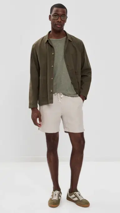 Alex Crane Linen Bo Shorts 7 Bone | Thumbnail 5 Alex Crane Linen Bo Shorts 7 Bone | Thumbnail 5